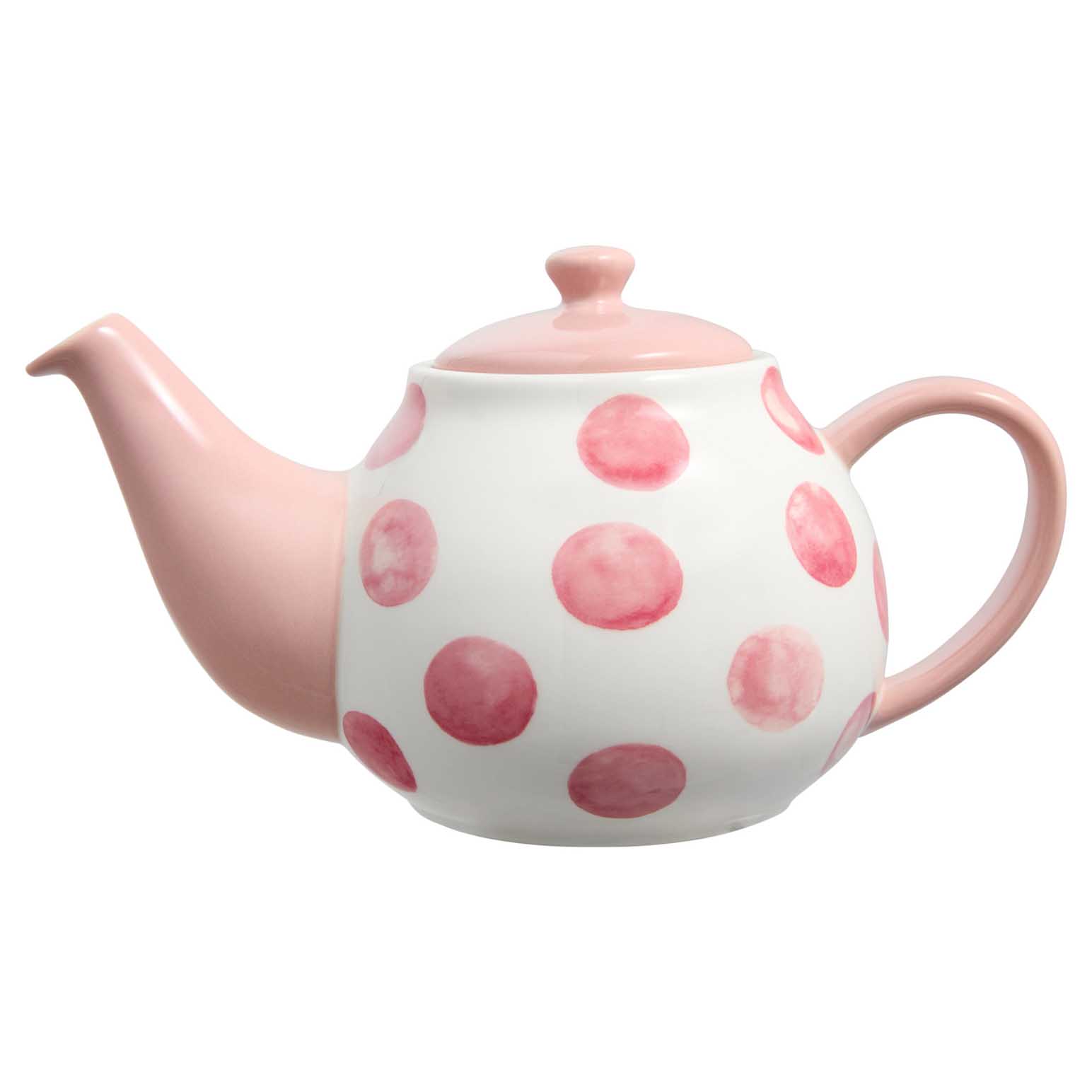 Maxwell & Williams Olde English Teapot 650ml Pink Spot Gift Boxed